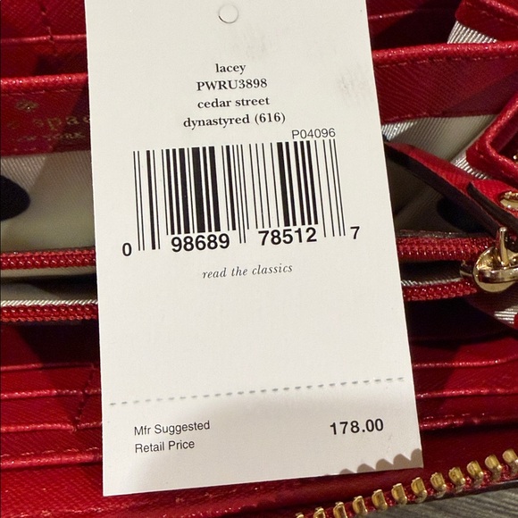 Kate Spade Vibrant Red Zip Wallet - Picture 7 of 7